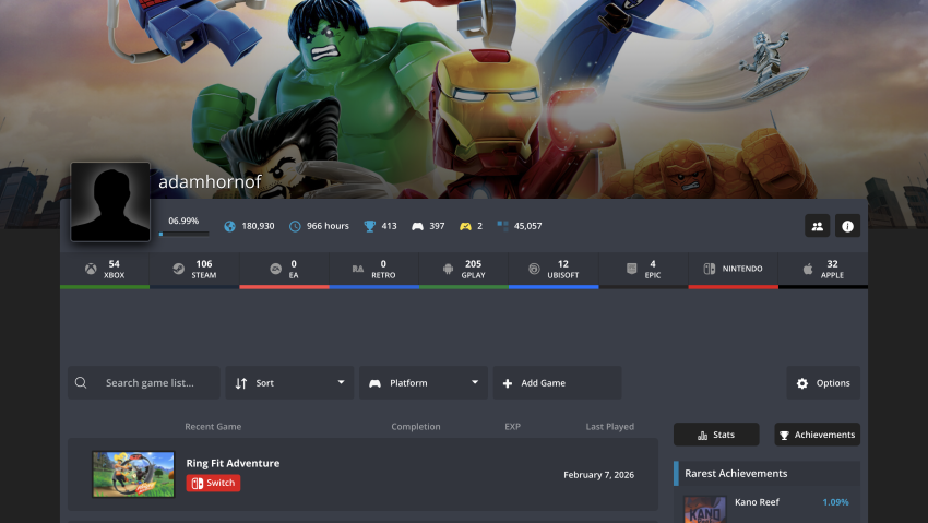 exophase profilová stránka